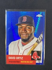 2022 Topps Chrome Platinum David Ortiz Blue Prism Refractor #197 Red Sox