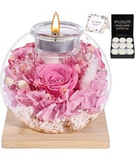 Birthday Gifts for Women Preserved Roses in Glass Dome with Scented 