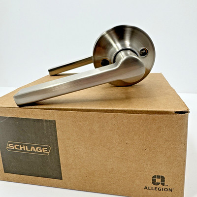SCHLAGE Solstice Passage Door Lever Set Satin Nickel J10-SOL-619 J-Series 16-254