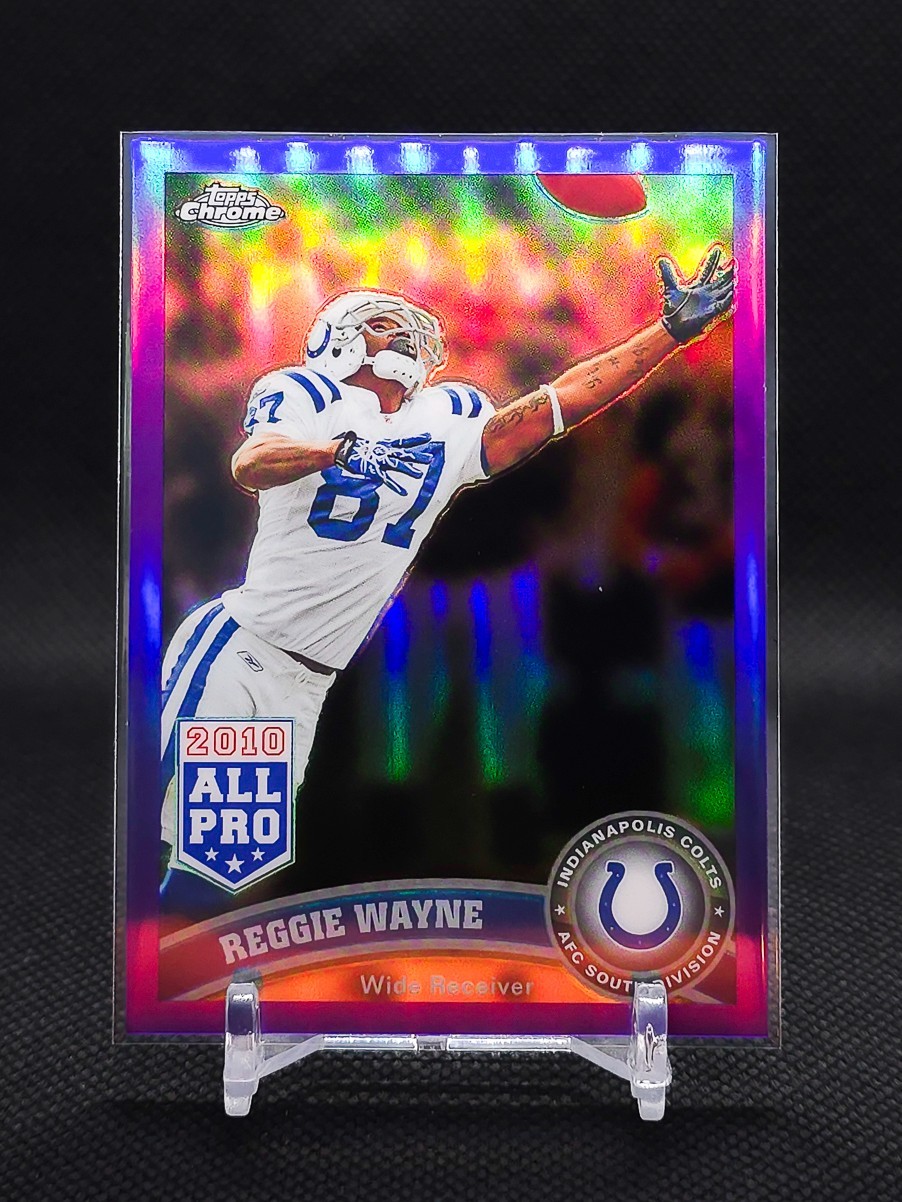 2011 Topps Chrome Purple Refractors 114 Reggie Wayne Colts SP 398/499