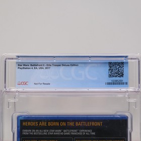 PS4 STAR WARS BATTLEFRONT II TROOPER DELUXE ED - CGC GRADED 9.9 A++ NEW Sealed!