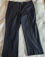 Catherines Women's Secret Slimmer Plus Sz 24W Straight Leg Black Dress Pants NWT