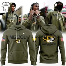 Mizzou Football 2025 NCAA Salute to Service Limited Edition Hoodie 3D