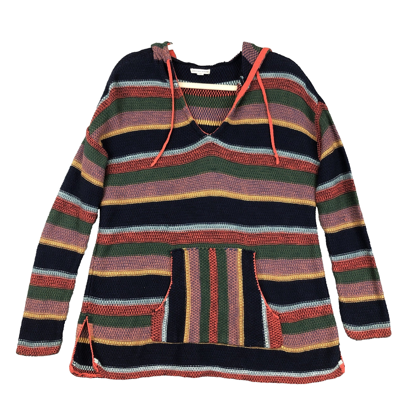 American Eagle Pullover Sweater Multi-Stripe Wome… - image 1