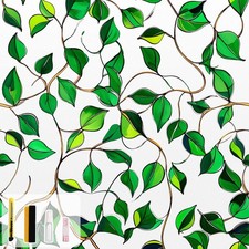 Kromapolis Privacy Window Film Frosted Glass Static Cling, Front Door Heat UV...