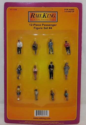 Juego de figuras de pasajeros MTH 30-11068 12 PIEZAS #4 escala calibre O Rail King 2004 C10 NUEVO | Zustand: New