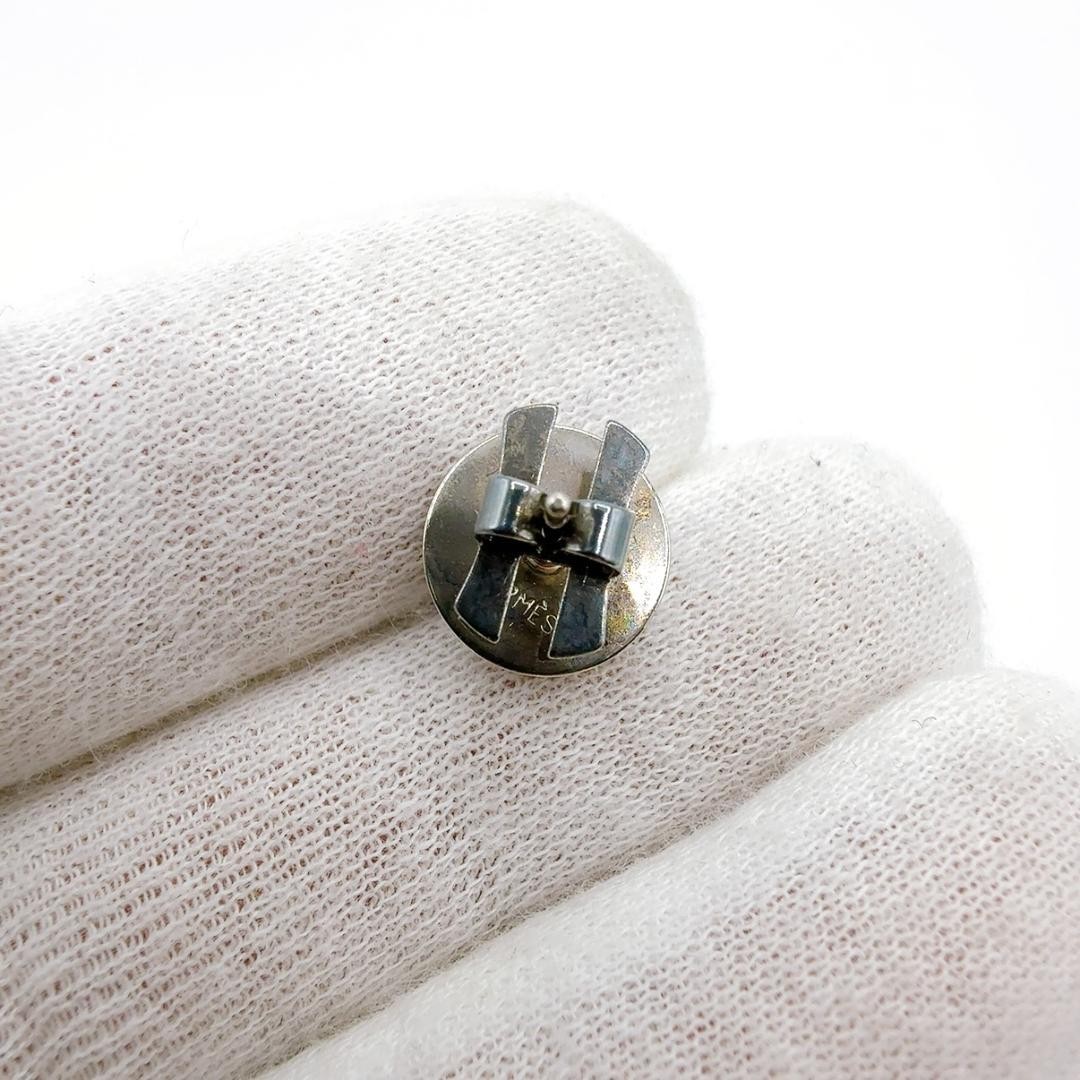 Hermes Calcite Eclipse Earrings Silver Light Blue… - image 6