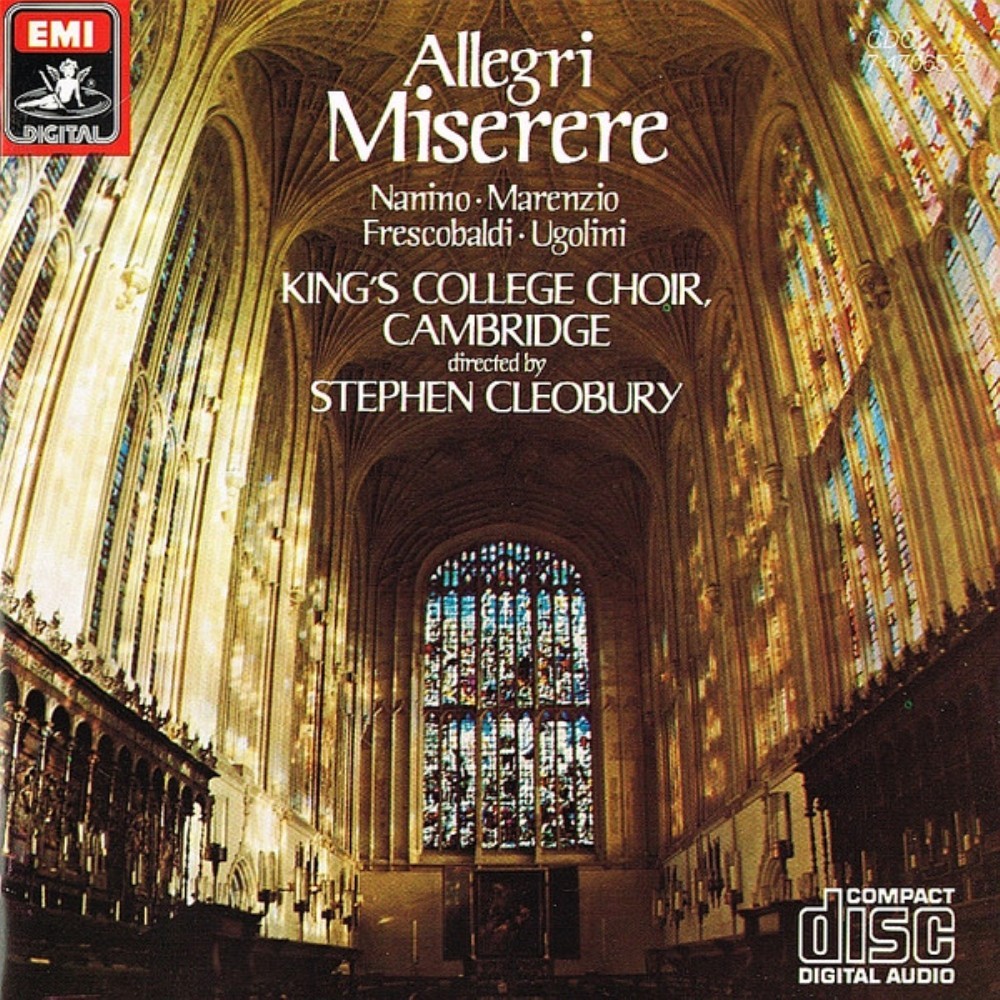 Gregorio Allegri - Miserere CD Audio