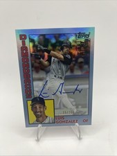 2025 Topps Archives LUIS GONZALEZ Blue Foil Fan Favorite ON CARD AUTO  15/25