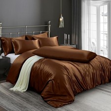 6 Pieces Satin Duvet Cover King Size Luxury Silky Bedding Duvet Cover Set with 1