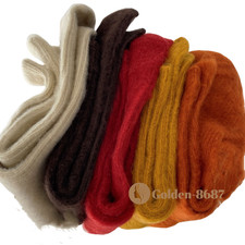 5Pairs Wool Thick Crew Women Socks Thick Fuzzy Calf Color Boots Boot Solid Warm