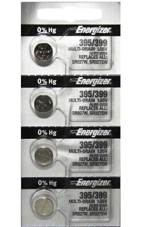 4 PCS 395 Energizer SR927W Watch battery 395/399 SR927SW
