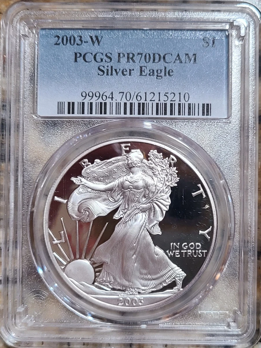 25+ American Eagle PCGS 2003 Silver Bullion Coins for sale