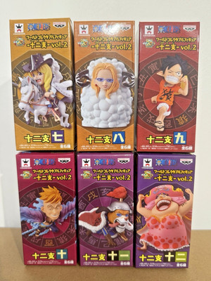 ONE PIECE WCF World Collectable Zodiac Vol.2 Lot of 6 Figures BANPRESTO