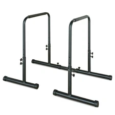Power Tower Dip Station w/Bench Pull Up Bar Stand Adjustable For Home Strength