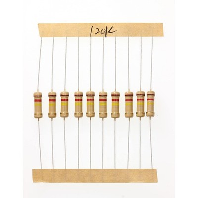 100pcs 1 Watts 1W 120K Ohm 5% Carbon Film Resistor