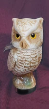Jim Beam Owl Whiskey Decanter Regal China Vintage 1979 Liquor Bottle 10"