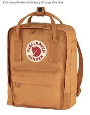 NWT Fjallraven Kanken Mini Backpack  Color: Spicy Orange