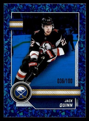 2025-26 Topps NHL Sticker Collection Blue JACK QUINN #47 36/100 Sabres 36/100