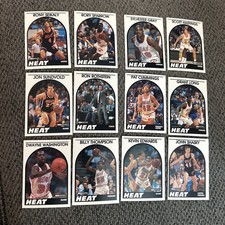 1989-90 NBA HOOPS Miami Heat Card Lot Fantastic Condition Free Shipping