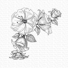 MY FAVORITE THINGS - RUBBER STAMPS - CORNER BLOOM