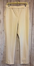 Nicole Miller New York NWT Mid-Rise Slim Leg Beige Pants Size Medium