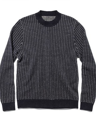 Taylor Stitch The Rangeley Sweater Navy Cash Merino Wool Cashmere 42 L