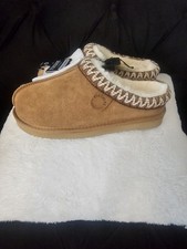 Fireside by Dearfoams Women's Greta Genuine Shearling Clog Slipper with