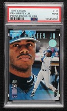 1996 Leaf Studio Silver Press Proof /100 Ken Griffey Jr #116 PSA 9 MINT HOF b4d