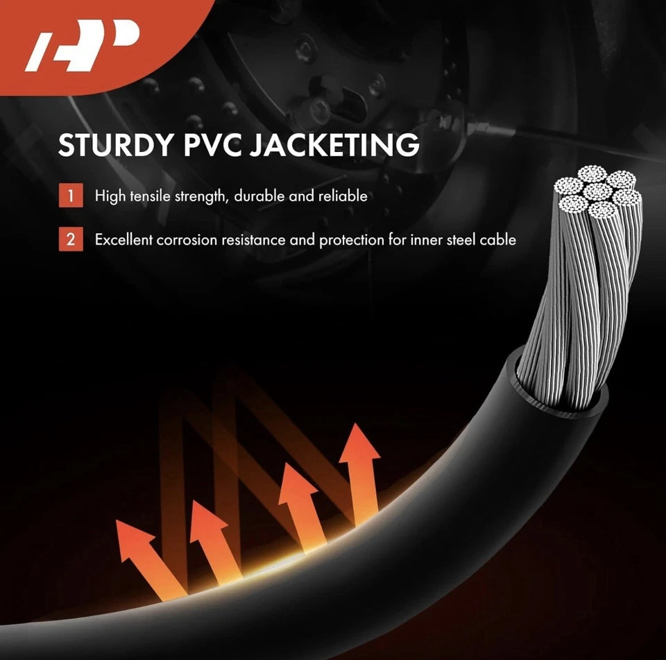 Cable de freno de estacionamiento pasajero trasero para Chevy Silverado GMC Sierra 1500 Classic Foto 3 de 4