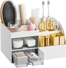 Makeup Organizer W/ 2 Drawers Makeup Organizers Countertop Vanity Bathroom