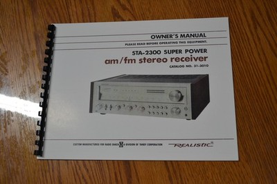 Realistic STA-2300  Owner Manual