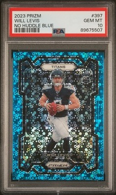 2023 Panini Prizm - Rookies Will Levis #397 No Huddle Blue Prizm /95 (RC)