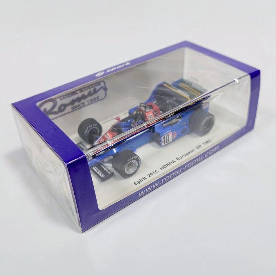 Modellino Garage Rom Spark 1/43 Spirit Honda 201C European GP 1983 S. Johansson - Immagine 3 di 4