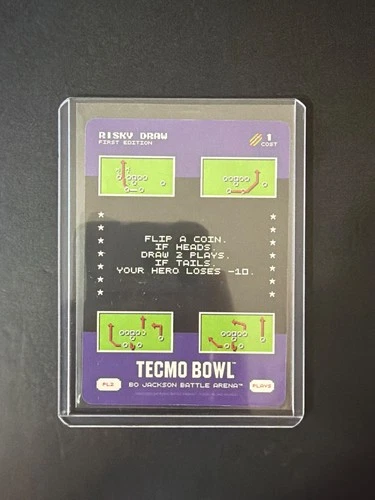 Risky Draw Tecmo Bowl Bo Jackson Battle Arena 1 Cost Plays PL2 2026 Foil