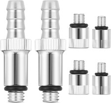 6-Pack Lower Unit Gear Oil Pump Adapters 3/8" Swivel 8mm 10mm Fit Outboard
