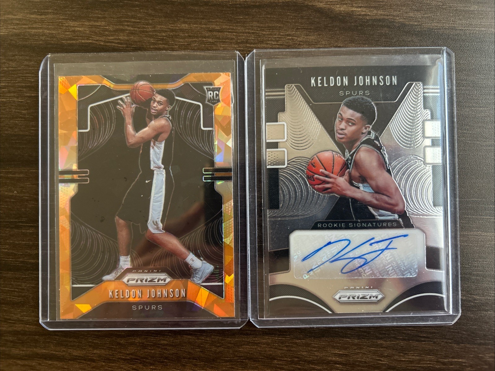 2019-20 Panini Prizm Orange Ice #273 + Rookie Signatures Auto Keldon Johnson RC