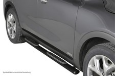 Schwellerrohre oval mit Tritt SCHWARZ für Kia Sorento UM Bj. 2015-2020 V2A TÜV