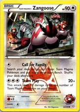 Team Magma's Zangoose Common Double Crisis 22/34 LP on eBay