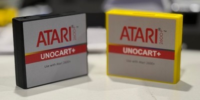 Unocart+ for Atari 2600+ 2600 Games Only Multi-Cart SD Cart Black Yellow