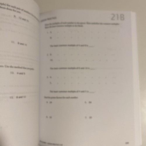 #5 Mathe U See Pre-Algebra Schüler Arbeitsbuch saubere Seiten, geschnittener Einband - Bild 5 von 8