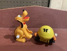 Vtg Rare Tomy Bally/Midway Pac-Man Wind-Up Toy Yellow/Orange" Macao . Pluto.