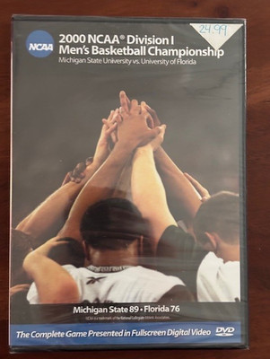 NEW 2000 NCAA Division 1 Mens Basketball Championship Michigan St. v Florida DVD