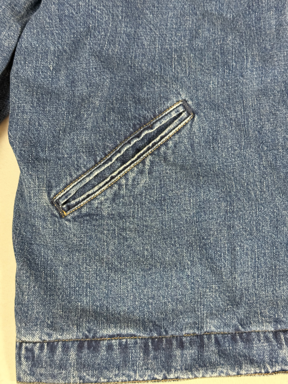 CARHARTT WIP OG DETROIT JACKET BLUE DARK USED WASH L NWT thumbnail 8