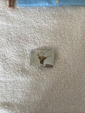 VTG- Texas Longhorn Steer Head Western Cowboy Metal Belt Buckle,chrome