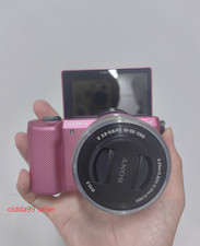 Sony Alpha a5000 Flip Screen Pink Mirrorless Digital Camera with 16-50mm Lens