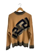 VERSACE Knit Sweater (Thick), Size 46, Wool, Multicolor, 1002036