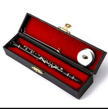 Miniature Clarinet with Stand and Case Mini Musical Instrument Clarinet Replica