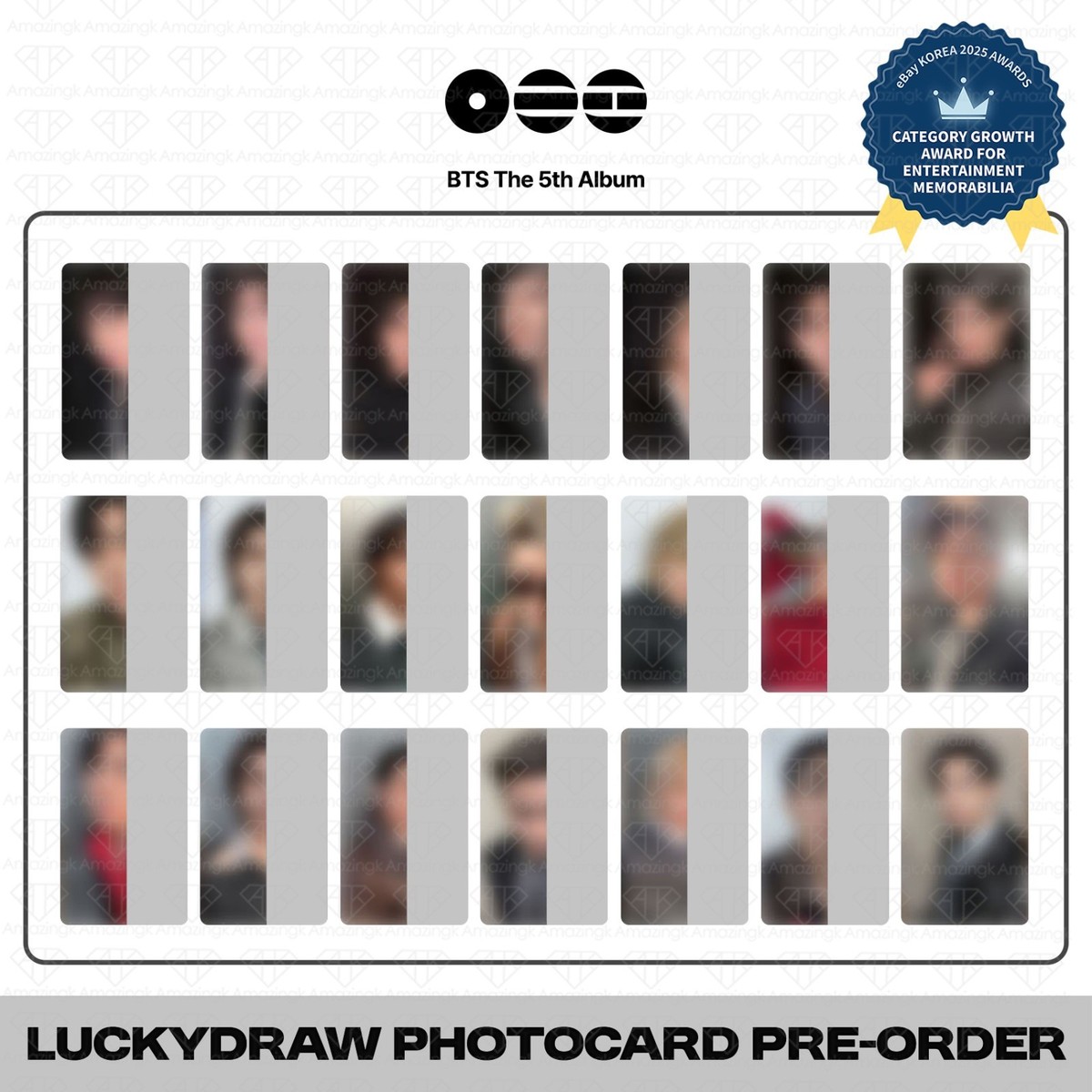 PreSale] BTS 5th Album ARIRANG 2nd Lucky Draw Photocard MK WS WM