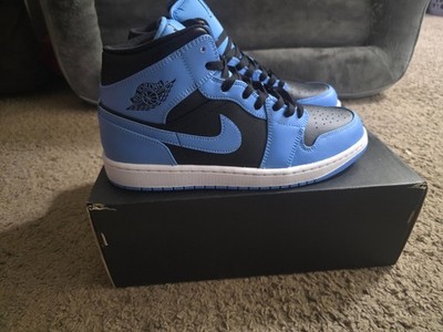 Size 10 - Air Jordan 1 Mid University Blue Black
